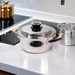 259)レインボークッカー3.5L両手鍋箱、保証書付き未使用説明必読