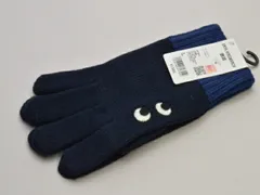 ユニクロ UNIQLO×ANYA HINDMARCH ヒートテックニットグローブ 手袋 Lサイズ ネイビー 261-461188 レディース j_p F-ST2120