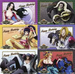 【中古】キャラカード 全6種セット バースデーカード 「ワンピース ONE PIECE Character’s BIRTHDAY PARTY!- September-」 麦わらストア限定 対象商品購入特典