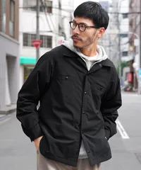 新品 未使用 JIGGYS SHOP(ジギーズショップ)ストレッチCNブロード中綿シャツ 217723 ブラック