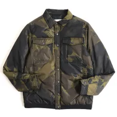 【ドンドン見直し】未使用品◆17-18AW モンクレール ERAULT カモフラ柄 ロゴパッチ付 ZIP×ボタン ダウンジャケット 1 ルーマニア製のサムネイル