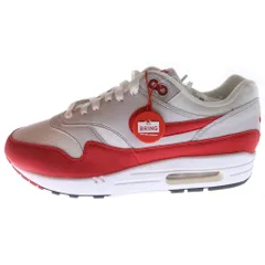 NIKE (ナイキ) AIR MAX 1 ANNIVERSARY エアマックス1 アニバーサリー ローカット スニーカー ホワイト/ブレッド US9/27cm 908375-103