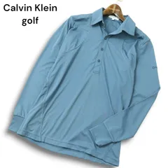Calvin Klein golf カルバンクライン ゴルフ 通年★ 長袖 ストレッチ ポロシャツ Sz.M メンズ