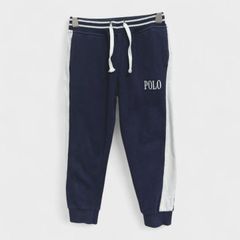 【訳アリ】【POLO】『ポロ』[スウェットパンツ] ジョガーパンツ ウエストゴム ネイビーホワイト系 (120cm) 商品A2350 管理D