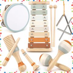 [Inventory Sale] 4 3 5 2 Birthday Gift for Girls and Boys - Percussion Instrument, Wooden Toy, Baby Toy, Early Development, Music Toy, Finger Dexterity Training, Montessori, Christmas Gift, Children's Toy, Musical Instrument
