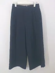 ◇ ROPE' ロペ ハイウエスト ワイド パンツ サイズ36 ネイビー レディース P  【1301180000743】