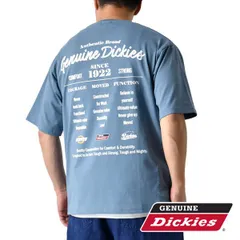 GENUINE Dickies 半袖Tシャツ 《60ブルー》新品 未使用 ディッキーズ メンズ 天竺 バックプリント アメカジ【B2G】【メール便3】ファッション メンズ M L XL 夏