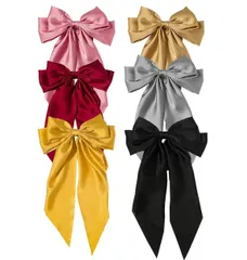 【新着商品】蝶結びヘアークリップ 大きめ 髪留め おしゃれ ヘアアクセサリー エレガント BetterJonny ヘアピン ヘアクリップ ウェディング ヘッド バレッタ 髪飾り リボン 結婚式 6色 和装…