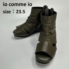 【io comme io】センソユニコ　イオコムイオ　本革クロスベルトブーツ io comme io】センソユニコ イオコムイオ 本革クロスベルト