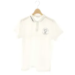 パーリーゲイツ PEARLY GATES ジャックバニーバイ Jack Bunny by バックスタイルロゴグラフィック ポロシャツ ゴルフウェア 半袖 バックプリント 2 白 黒 ホワイト /ES ■OS