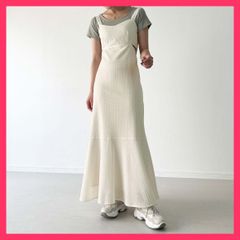 cheri サロペット スカート アイボリー - メルカリ