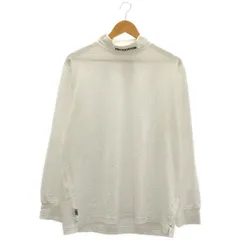 古着 メンズLL BLACK＆WHITE SPORTSWERA/ブラック＆ホワイトスポーツウェア モックネック ニットシャツ ゴルフウェア ホワイト BGS9202TR gl00488