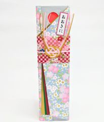 コロコロコイン 彩どりおふだ 華やかな友禅和紙 パステル桜柄 パール地 優しい 水色 ブルー ピンク 傷あり1箇所