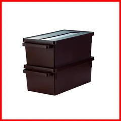 2個セット ブラウン 452 メディアコンテナ DVD&コミックケース イノマタ化学