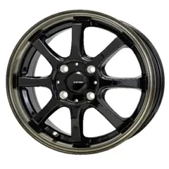 ホイール4本セット G.Speed P-08 ブラック/ブロンズクリア 12インチ 4B+43 4H-100のサムネイル