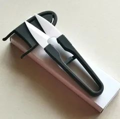 【蓋付き】セラミック刃 糸切りバサミ 錆びない 刺繍 裁縫 釣りはさみ