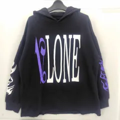★値下げ★USA製★VLONE Palm Angels コラボ パーカー XL VLONE x Palm Angels Hoodie Black Purple (VLOW082) 2018 Men's