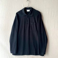 90s〜 agnes b. homme ロングスリーブポロシャツ 3 ブラック - メルカリ