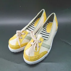 ◇ Θ NOUBEL VOUG Relax 厚底 スニーカー風 レースアップシューズ サイズL イエロー系 レディース E  【1410100064571】のサムネイル