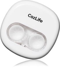 [コズライフ] コンタクトケース コンタクト洗浄機 ミラー付き 洗浄器 軽量 コンパクト 携帯 自動洗浄 [ホワイト]