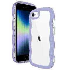 ウェーブ ソフト TPU 滑り止め 韓国 薄型 可愛い 軽量 クリア 耐衝撃 おしゃれ ケース スマホケース iPhone7 ストラップホール付き / アイフォン / SE3 SE2 SE2 8 iPhone8 7 用/iPhone ケース 第3世代 人気 落