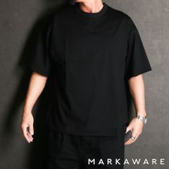 【MARKAWARE/マーカウェア】COMFORT FIT Tee - BLACK / GIZA80/3天竺 - コンフォートフィットTee / A25A08CS02B【送料無料】