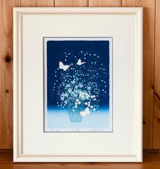 マルク・シャガール額装品『天使の湾』(額外寸520×720mm) - メルカリ