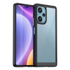 Xiaomi Poco F5 5G_ブラック Poco F5 5G ケース『AFINER』新型 軽量 超薄型 TPU+PC 透明 カバー Xiaomi Poco F5 5G 専用 耐衝撃 衝撃吸収 指紋防止 擦り傷防止 レンズ保護 着脱簡単（ブラック）