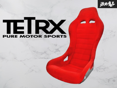 ★希少!! 絶版品!!★ TETRX テトラックス シート フルバケ フルバケットシート 汎用品 レッド 赤 ヤブレ無し!! 当時物★ 棚42E