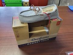 新品 19～19.5cm 　コストコ Dearforms  ルームシューズ グレー 屋外 屋内 低反発 メモリーフォーム ディアホームズ もこもこ