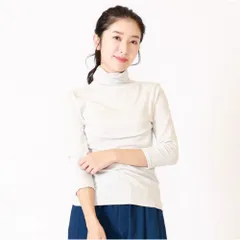 ☆ 01.オフホワイト ☆ LLサイズ ☆ UVボトルネック7分袖Tシャツ ボトルネック プルオーバー 7分袖 Tシャツ カットソー ハイネック タートルネック 七分袖 レディース UVカット UVボトルネック 立ち襟 冬 秋冬 シンプル 無地 おしゃれ