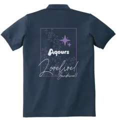 【中古】衣類 小原鞠莉 ポロシャツ ネイビー レディースMサイズ 「ラブライブ!サンシャイン!!」