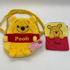 ディズニー くまのプーさん ショルダーバッグ ポーチセット ふわふわ ばら売り不可 ファッション小物
