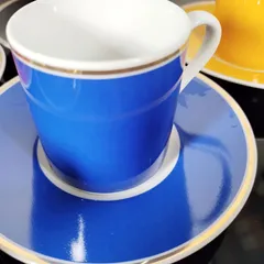 ナルミ デミタス カップ＆ソーサー チャイナ 5色 かわいい 美品 オシャレ 上品 レトロ ポップ アンティーク【ひじき堂】洋食器 - A0296G