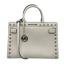 MICHAEL KORS マイケルコース スタッズ 2WAY ショルダーバッグ ハンドバッグ ホワイト 中古 D4