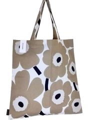 marimekko ピエニウニッコ ベージュ ファブリックバッグ トートバッグ