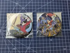 ミッキーマウスのファンタジア缶バッジ2個セット