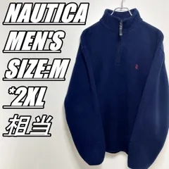 【US古着･90s】NAUTICA　ノーティカ　ハーフジップフリース　メンズサイズ表記M　2XL相当