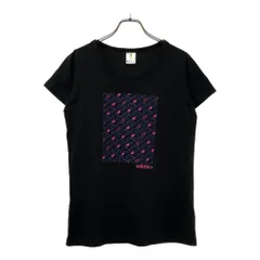 アディダスネオ ハート プリント 半袖 Tシャツ L ブラック adidas NEO レディース
