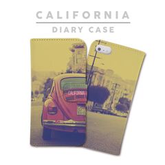 全機種対応 手帳型 スマホケース ビートル VW カリフォルニア ロサンゼルス 西海岸 iPhone アンドロイド AQUOS Galaxy Xperia Google Pixel arrows OPPO ケース カバー 折りたたみ