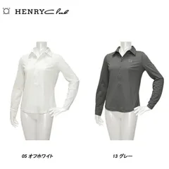 ヘンリークラブ HENRY Club レディース 春夏 吸水速乾 UVカット ストレッチ 長袖シャツ 142-29337のサムネイル