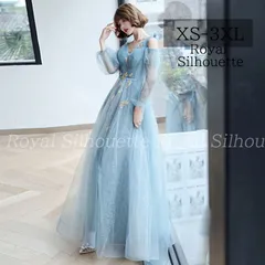 イブニングドレス ホワイト ブルー 青 オフショルダー パーティードレス ナイトドレス 大きいサイズ 謝恩会ドレス 結婚式 XS S M L XL LL 2XL XXL 3XL XXXL 姫系 発表会 プリンセス ガーリー 紐タイプ 豪華 パーティー 花