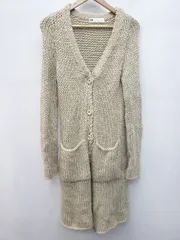◇ SLY スライ ローゲージ ロング リブニット 長袖 カーディガン サイズ1 ベージュ系 レディース P  【1402270011165】