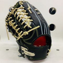 テッペン　TEPPEN　当店限定オリジナルオーダーグラブ　硬式用　外野手用　TTY-S型　高校野球対応　ブラック　日本製　仕上げ加工済み