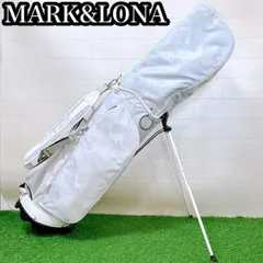 【激レア】【完売品】MARK & LONA キャディバッグ　シルバー 激レア】【完売品】MARK & LONA キャディバッグ シルバー 大人の