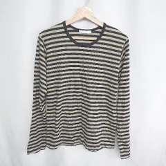 ◇ ⊇ JOURNAL STANDARD relume ボーダー 長袖 カットソー サイズF ベージュ ブラック レディース E  【1409100035575】