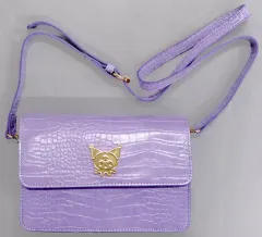 クロミ ロングストラップクロコダイル風ショルダーバッグ