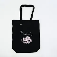 パワーパフガールズ 推し活トートバッグ ブラック パワパフ