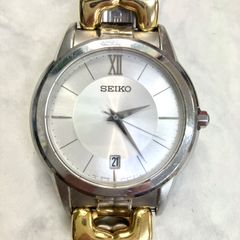 [Excellent Condition SEIKO Quartz 3-Hand Date Watch 7N42-0FF0 Men's Watch with Aftermarket Strap] (AYA)