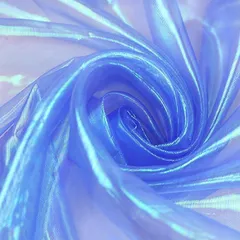 moonfarm オーロラ オーガンジー 生地 3mx150cm 手芸 カラー 透明 無地 布(ブルー)のサムネイル